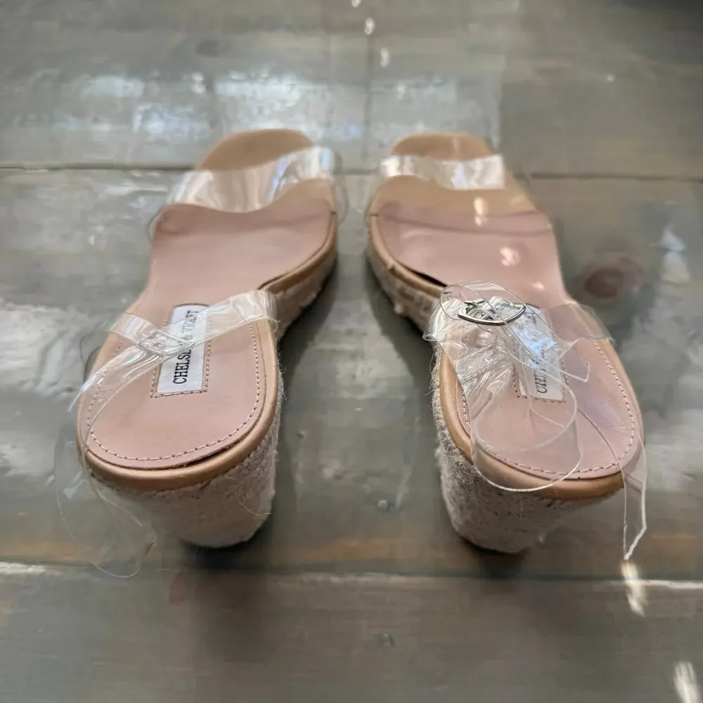 Chelsea & Violet Melne Wedge Espadrilles Heels Sz 9.5